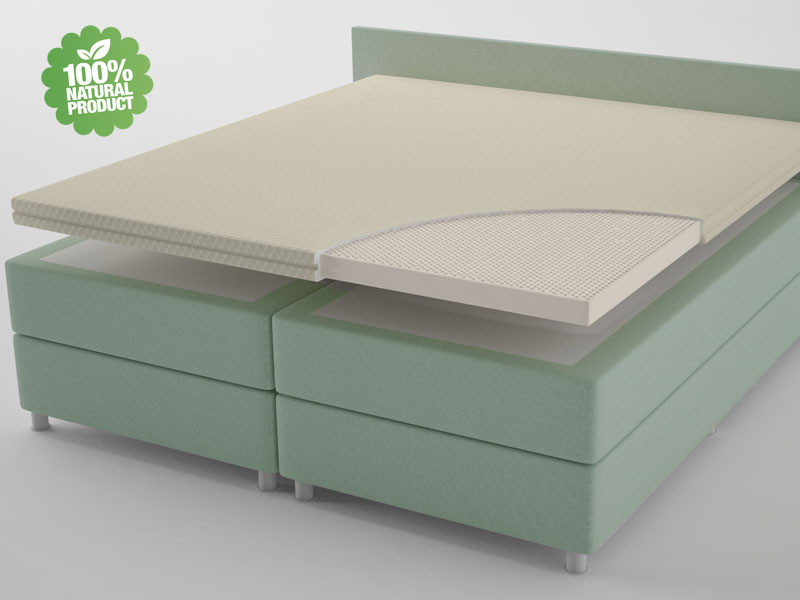 100% Natuurlijk Latex Matras Topper 5 Cm - Biologisch, Ademend En Comfortabel 90x200 Cm