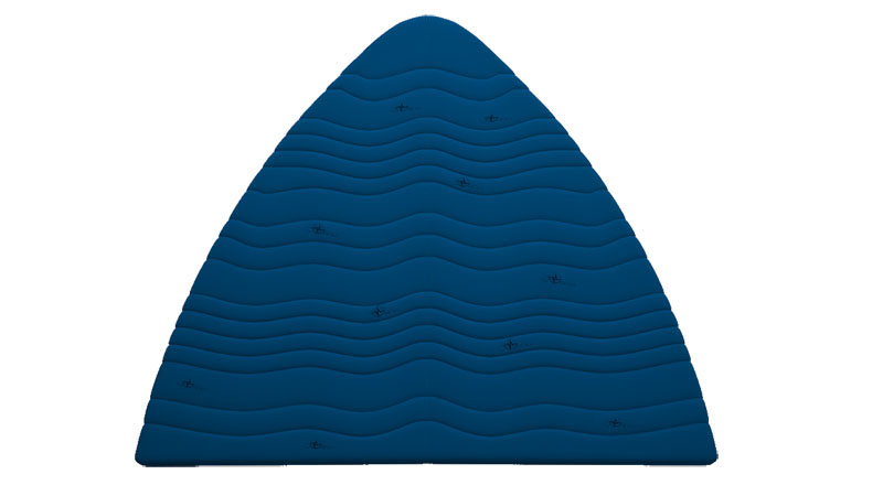 Bootdekmatras trapeze vorm