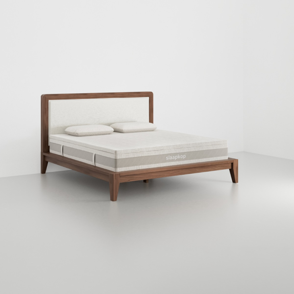 Slaapkop Ember Walnut Bedframe hoek