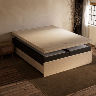 100% katoenen topperhoes schuin