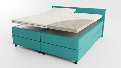 Flores latex topper 100% natuurlijk met split