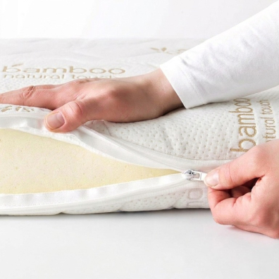 Bamboo® topperhoes schuin