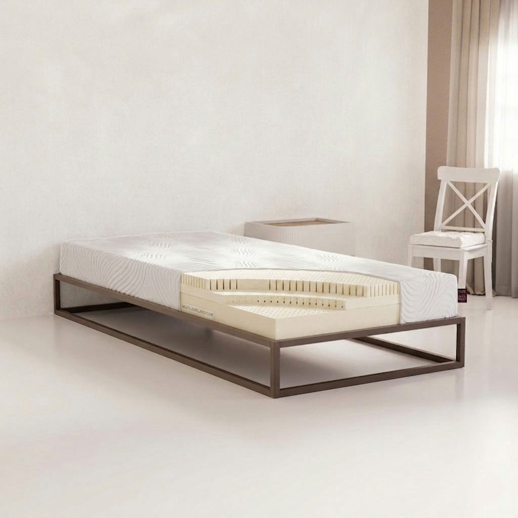 Bliss Talalay® Latex matras 'World's Best Bed' schuin open