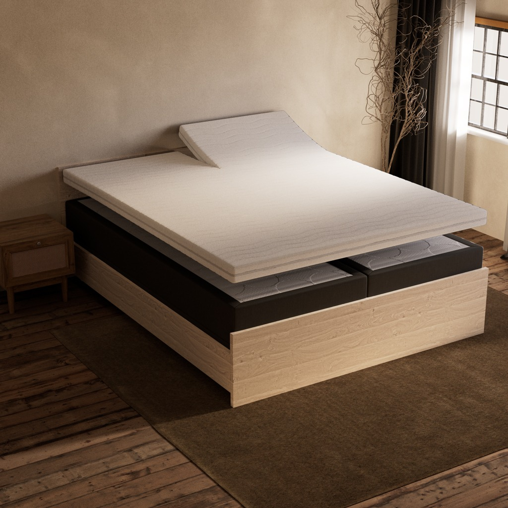 Standaard split topperhoes schuin