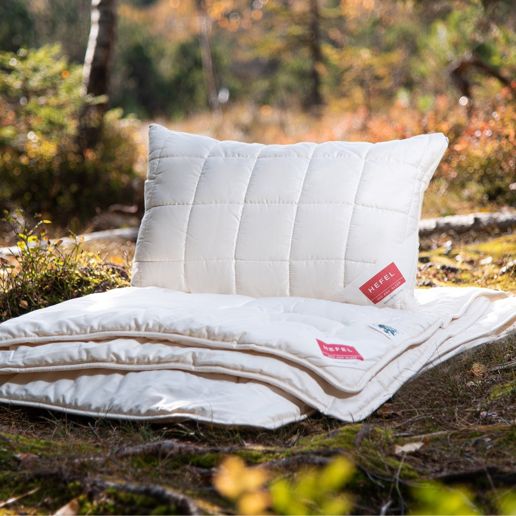 Hefel Bio-Wool hoofdkussen sfeer 1