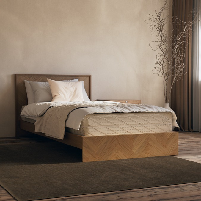 Latex matras 100% Natuurlijk 'Soft' schuin sfeer