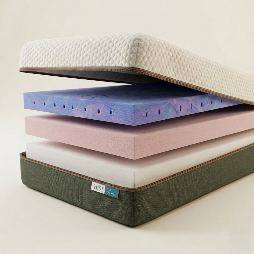 Yust for travel matras firm lagen