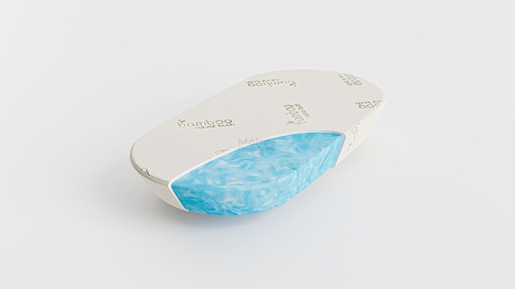 Babymatras Iowa ovaal met schuine zijde