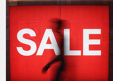 Rood sale bord