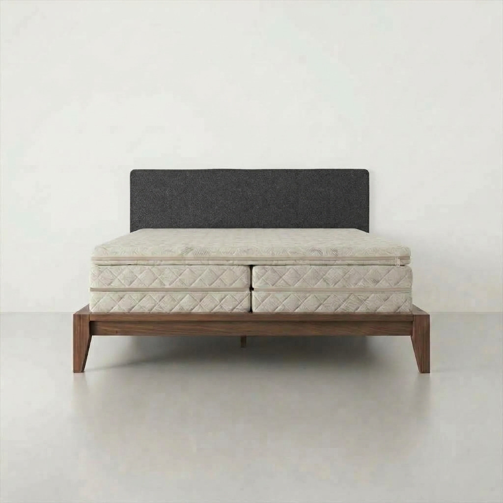 Slaapkop hoofdbord in de stofkleur Dark Grey