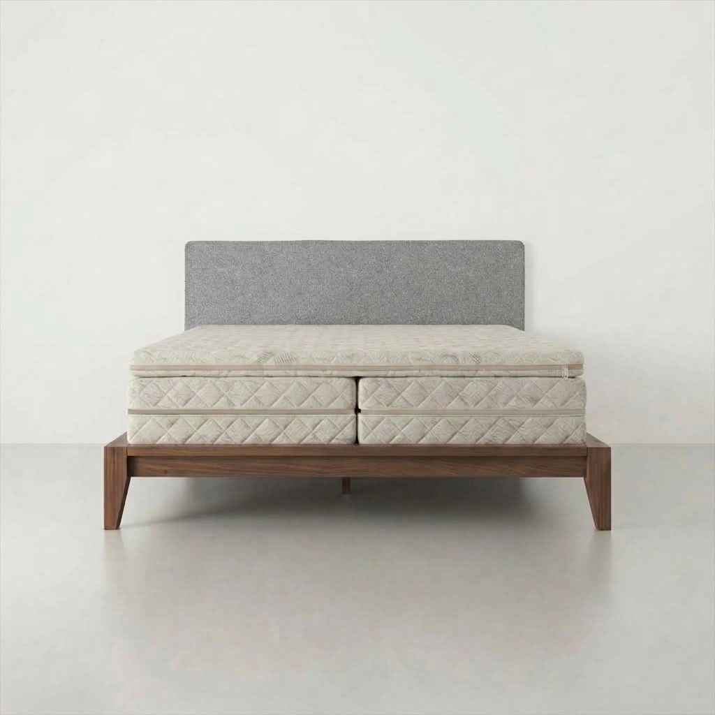 Slaapkop hoofdbord in de stofkleur Light Grey