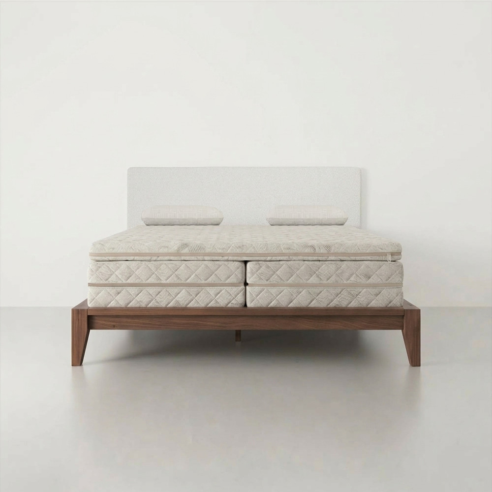 Slaapkop Cocoon bedframe met gestoffeerd hoofdbord