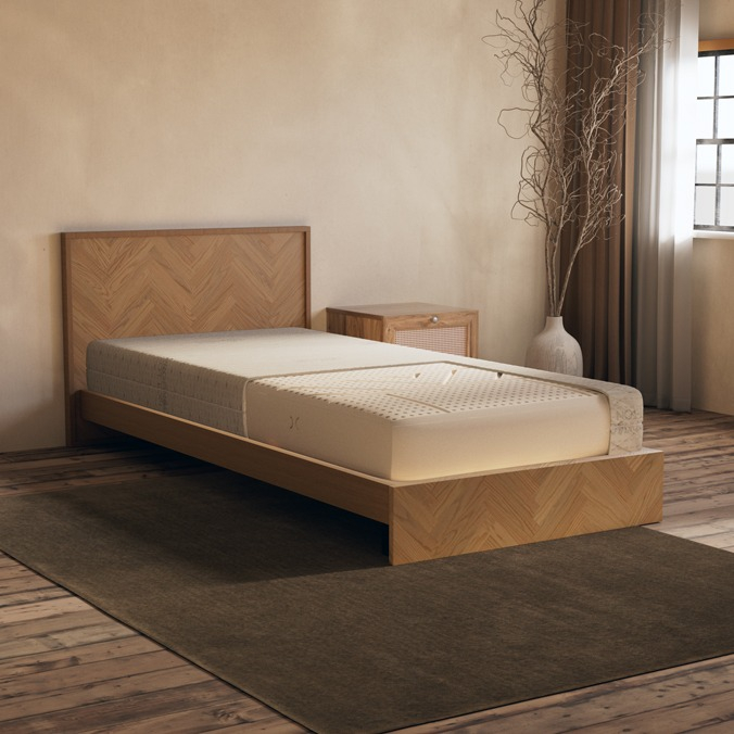 100% natuurlijk Talalay latex matras met organic katoenen tijk